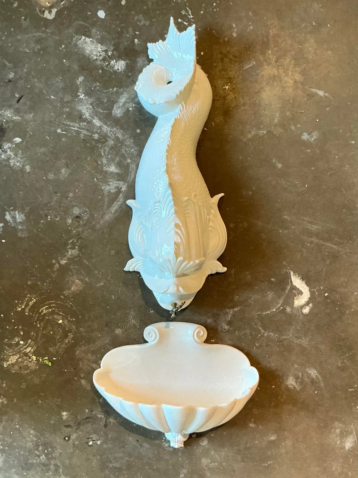 Vintage Italian Glazed Ceramic Koi Lavabo — additional photo 8
