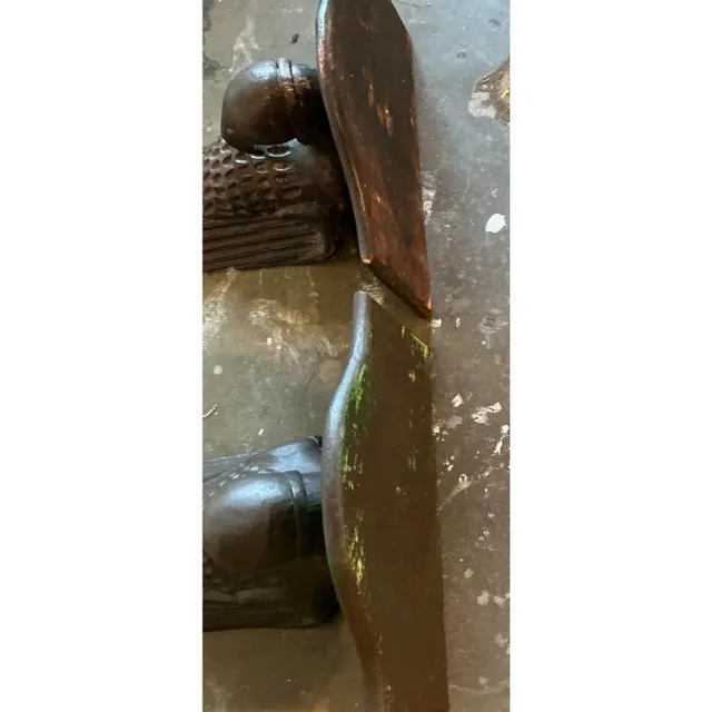 Vintage Boho Hand Carved Falcon Brackets - Set of 2 — additional photo 7