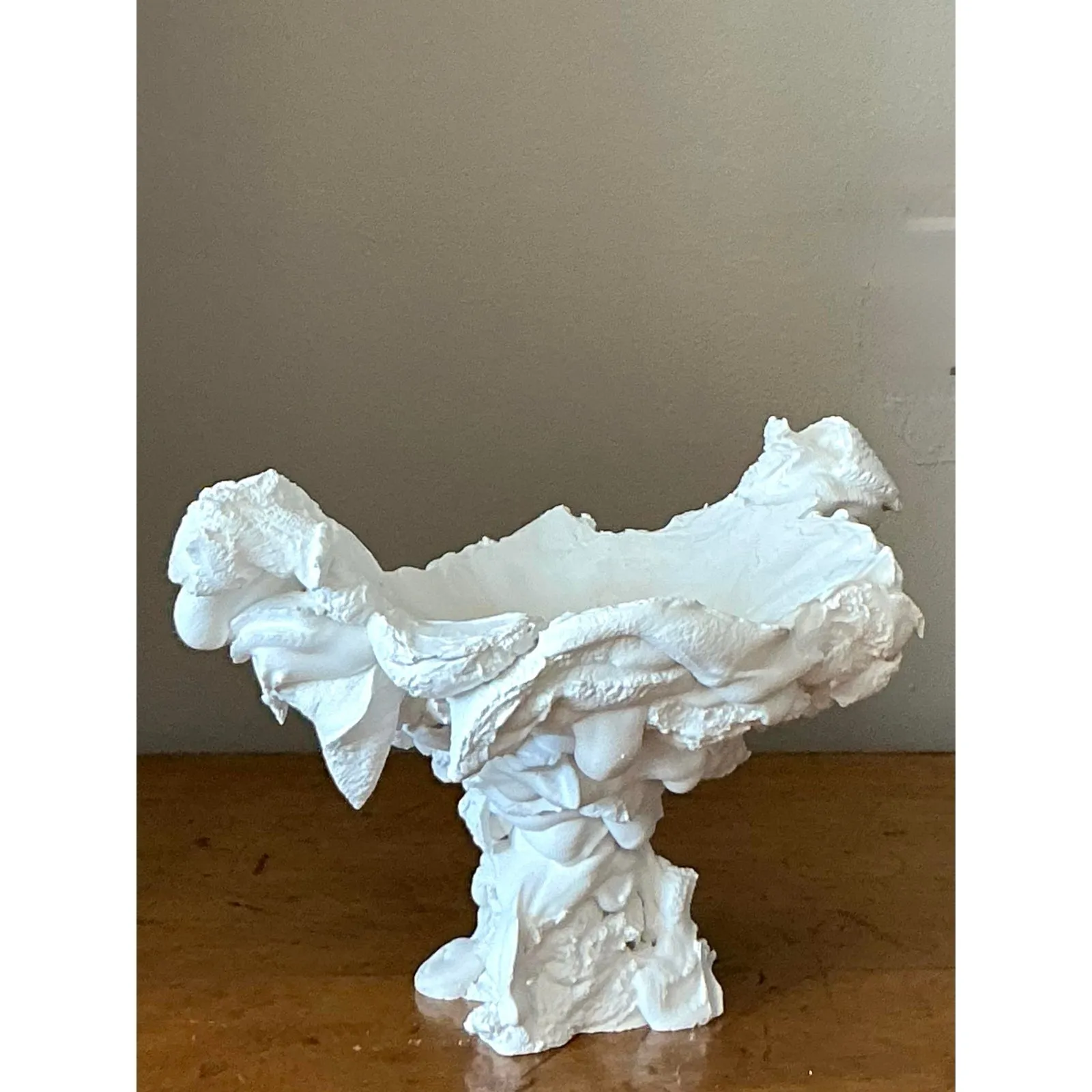 Vintage Boho Plaster Drip Bowl — additional photo 4