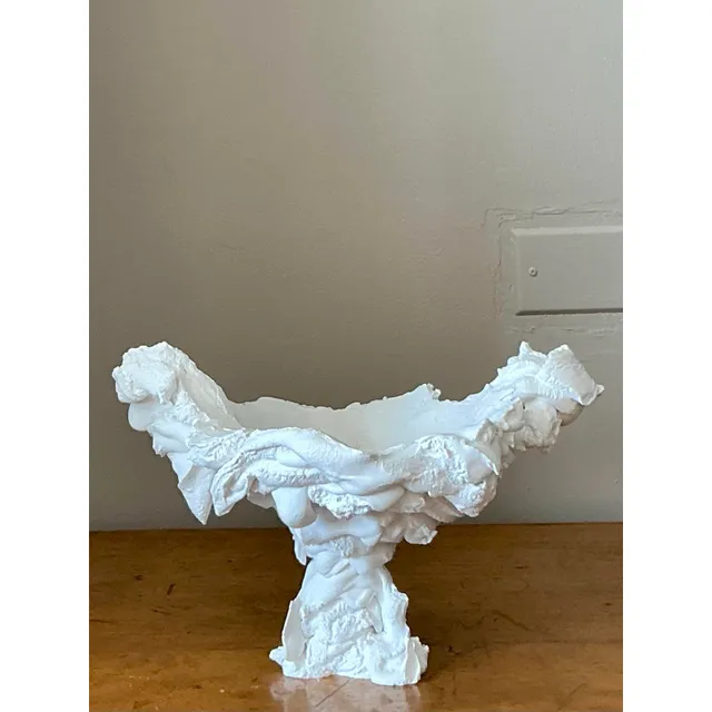 Vintage Boho Plaster Drip Bowl — additional photo 8