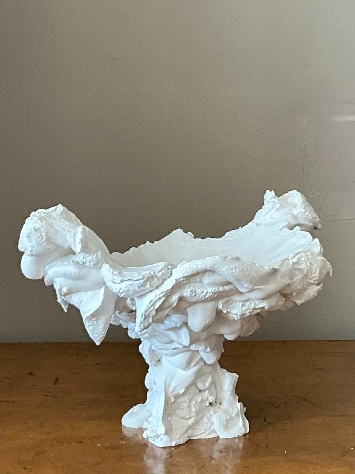 Vintage Boho Plaster Drip Bowl — additional photo 8