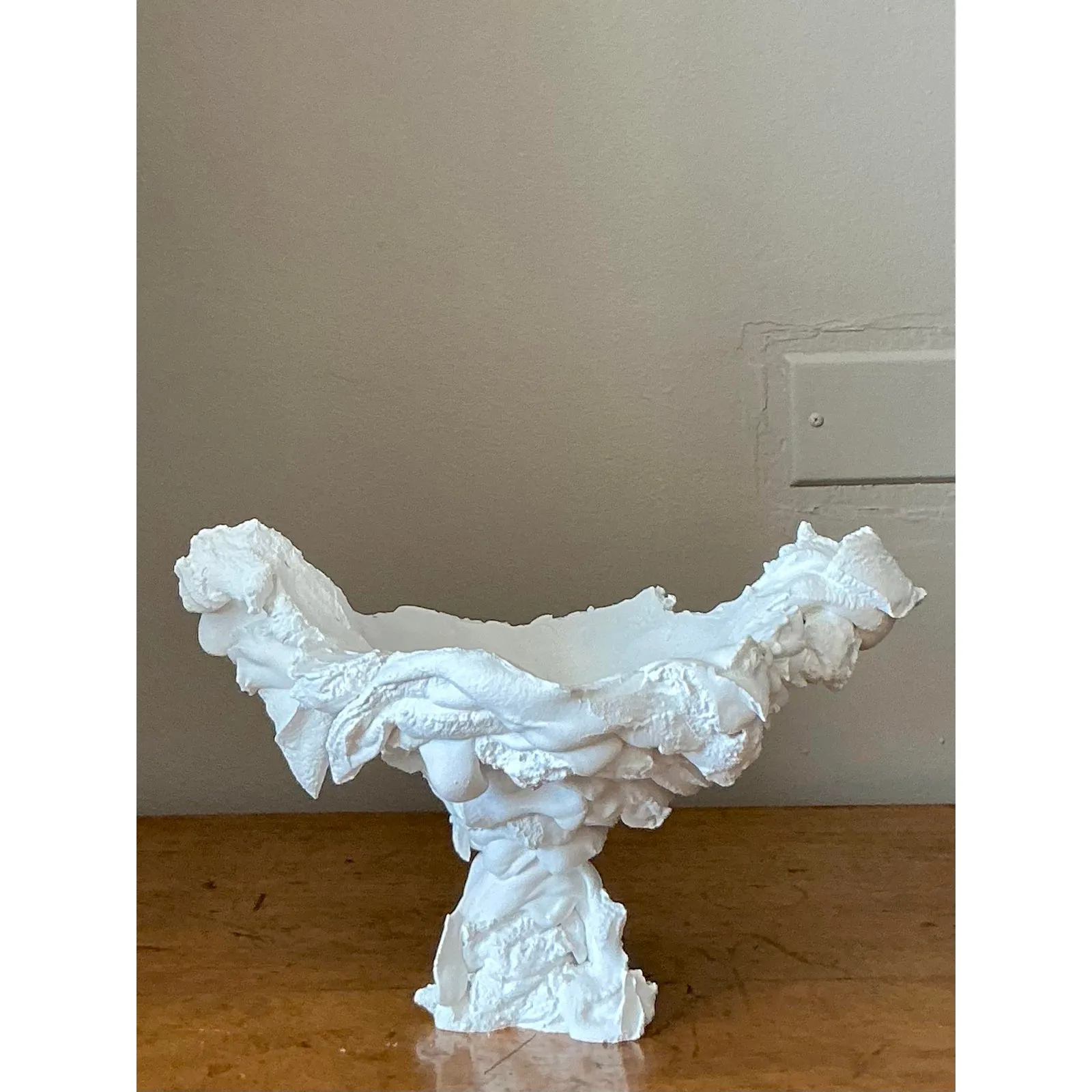 Vintage Boho Plaster Drip Bowl — additional photo 2
