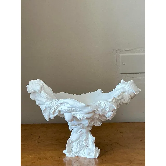 Vintage Boho Plaster Drip Bowl — additional photo 2