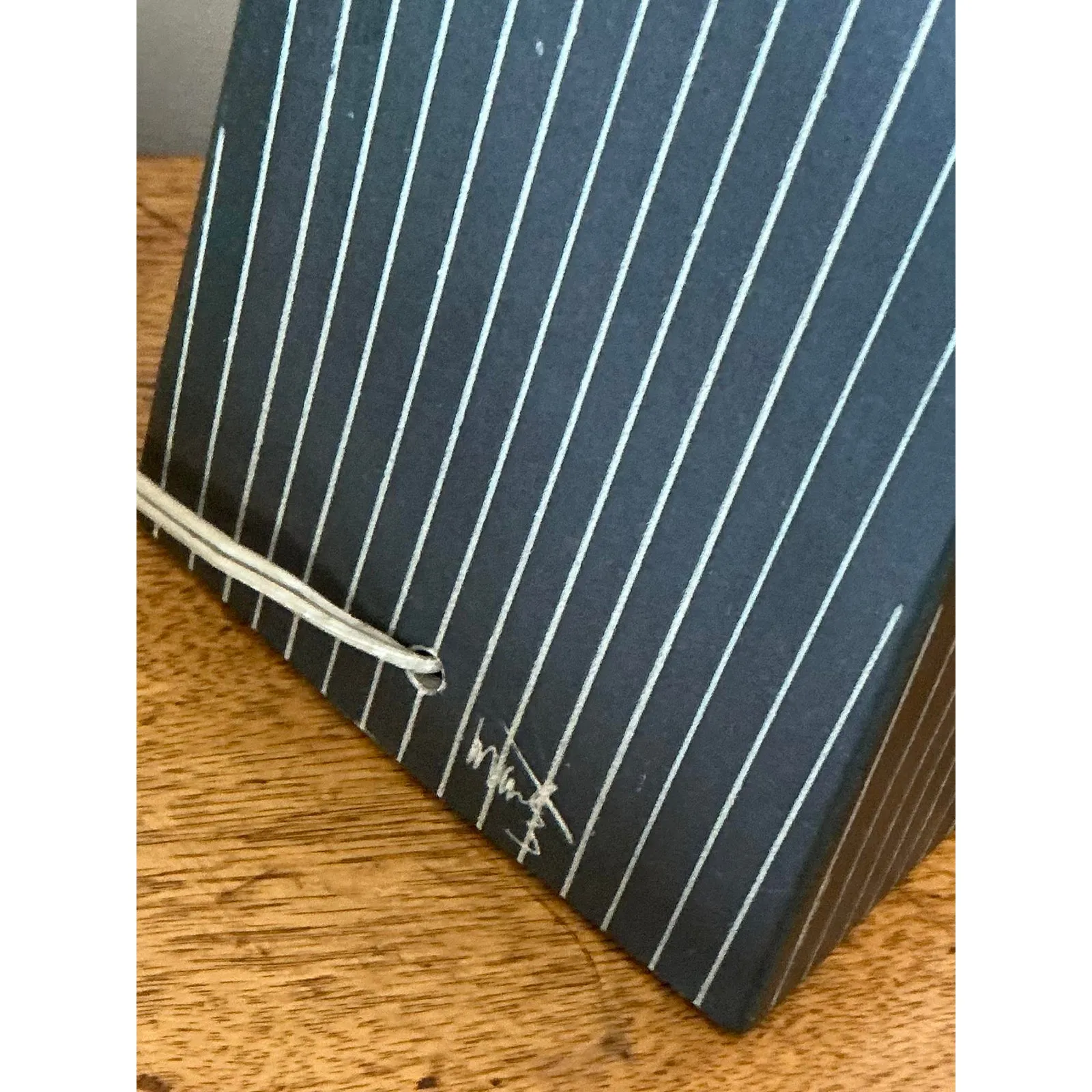 Vintage Late 20th Century Martz Pinstripe Lamp — additional photo 6
