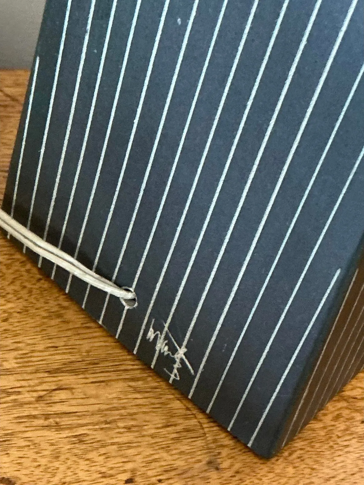 Vintage Late 20th Century Martz Pinstripe Lamp — additional photo 5