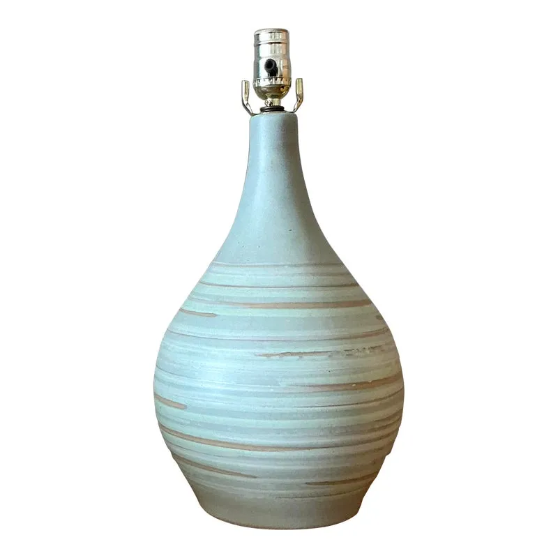 Vintage Mid 20th Century Martz Ceramic Lamp — additional photo 1