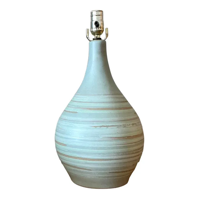 Vintage Mid 20th Century Martz Ceramic Lamp — additional photo 1