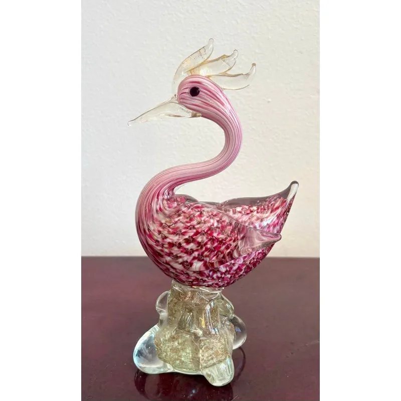 Vintage Boho Glass Bird Sculpture After Murano — additional photo 1