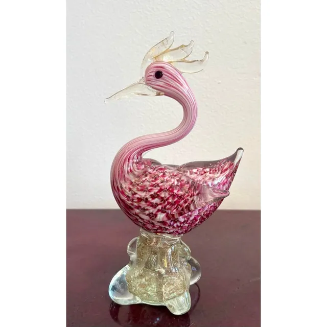 Vintage Boho Glass Bird Sculpture After Murano — additional photo 2