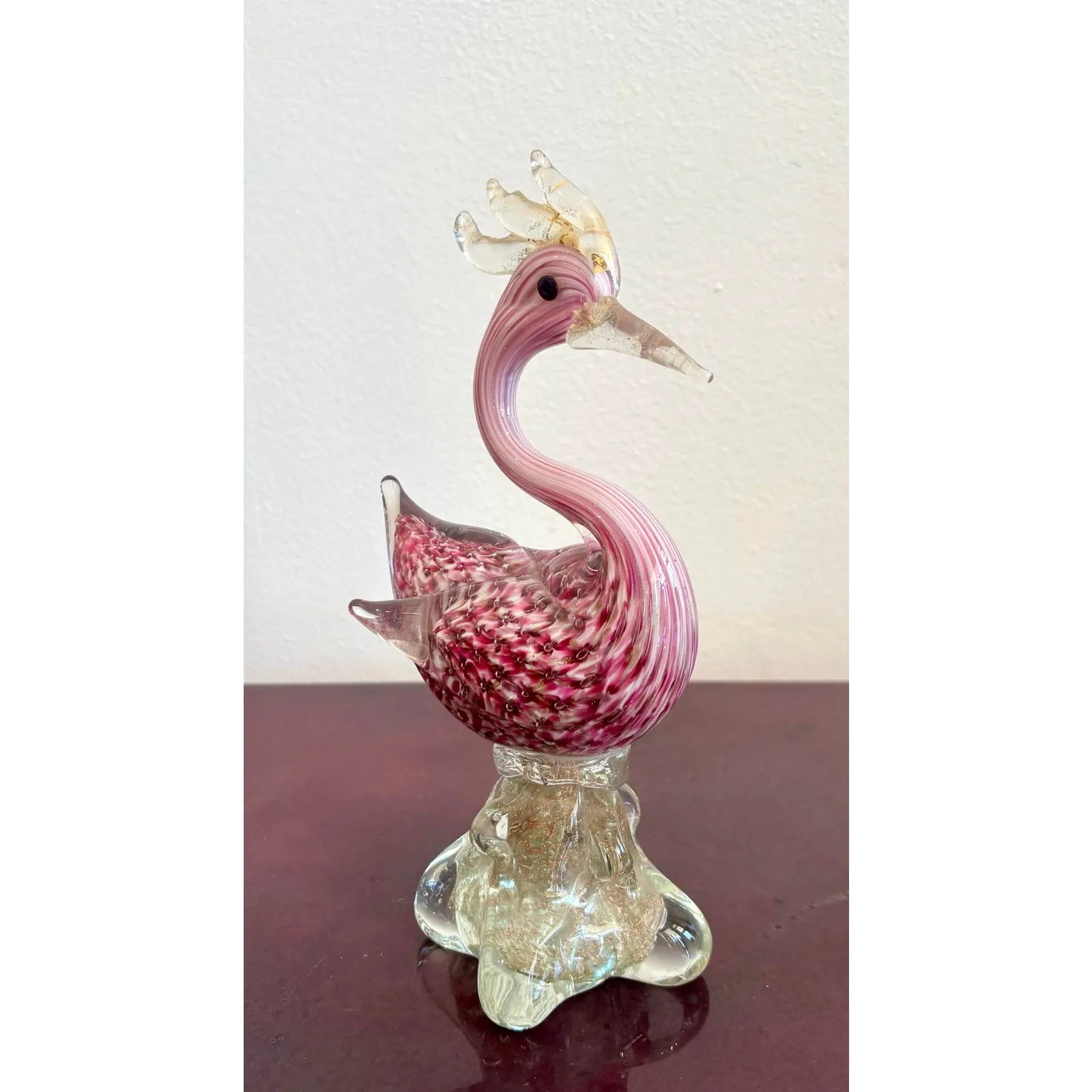 Vintage Boho Glass Bird Sculpture After Murano — additional photo 4