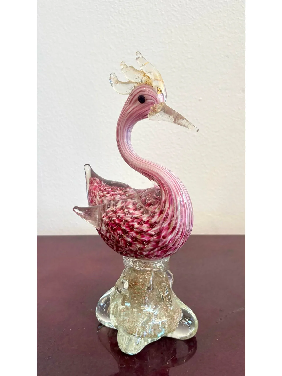 Vintage Boho Glass Bird Sculpture After Murano — additional photo 3