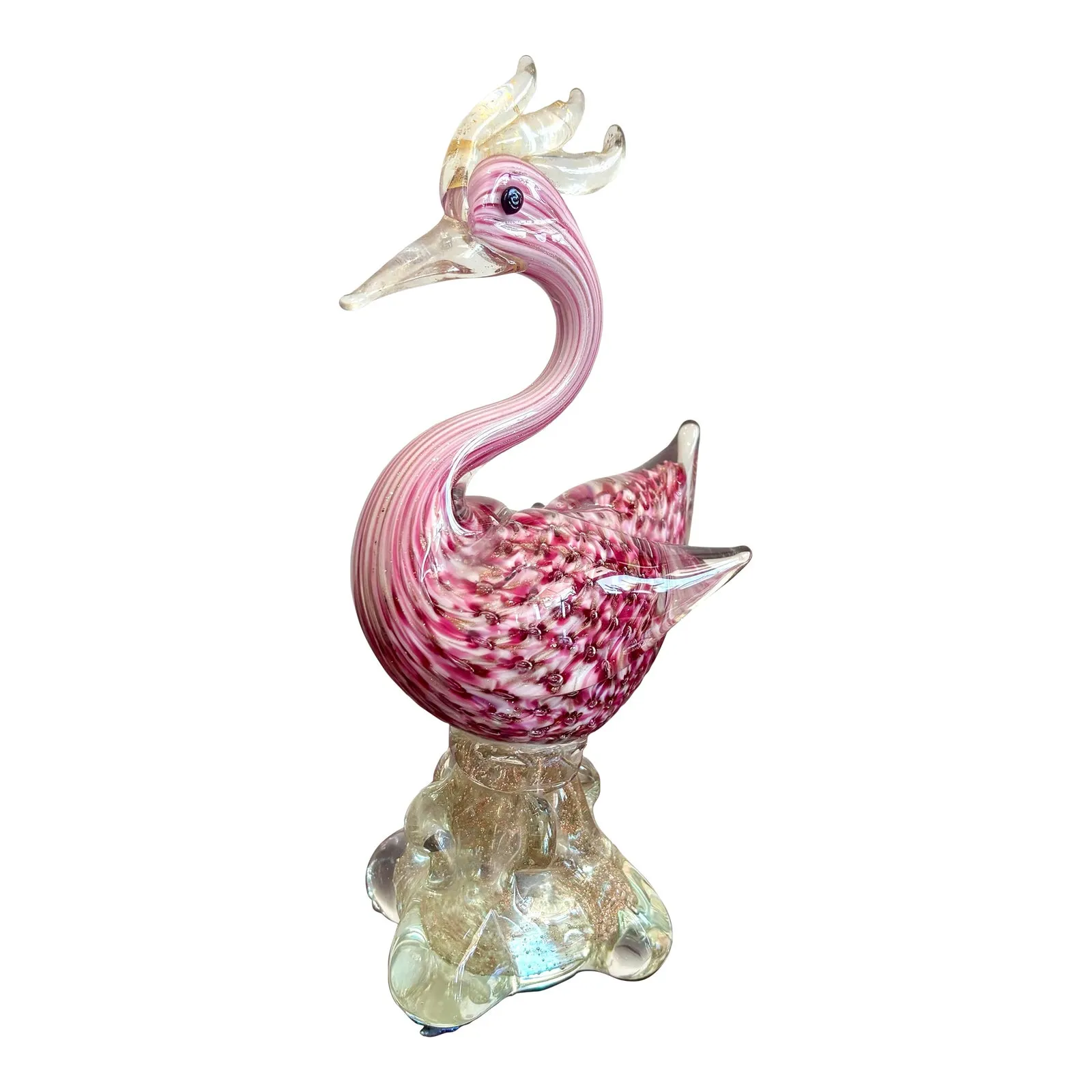 Vintage Boho Glass Bird Sculpture After Murano — additional photo 1