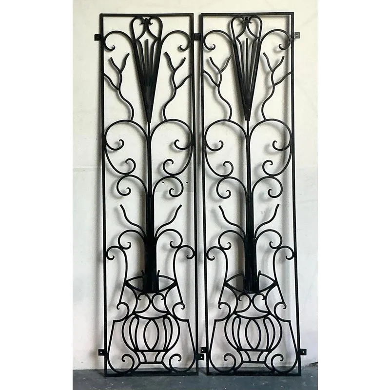 Vintage Deco Wrought Iron Panels - A Pair — additional photo 3