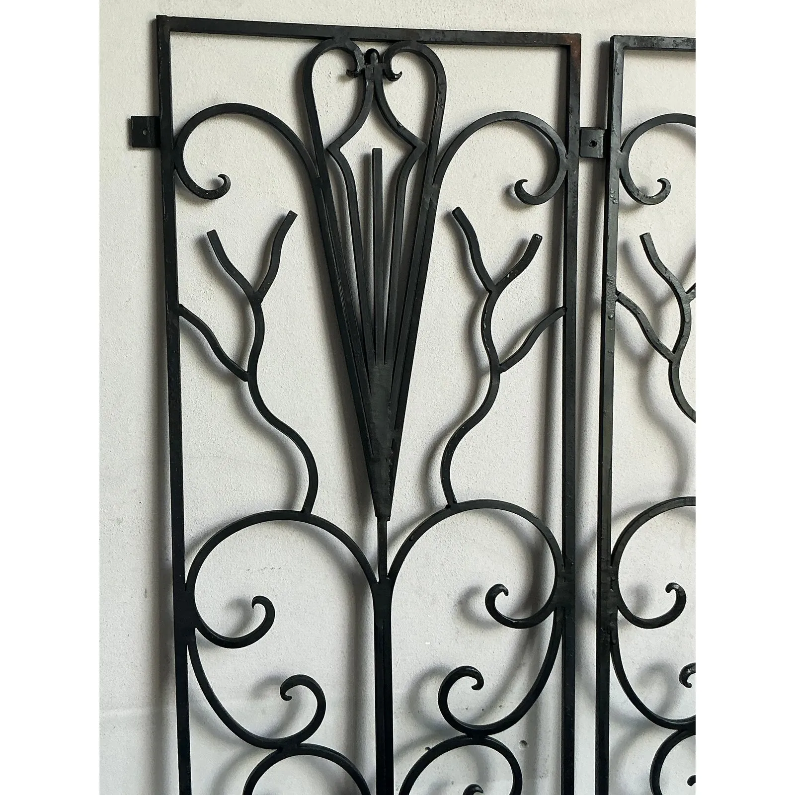 Vintage Deco Wrought Iron Panels - A Pair — additional photo 6