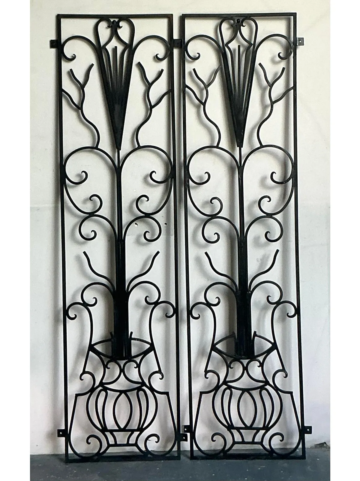 Vintage Deco Wrought Iron Panels - A Pair — additional photo 6