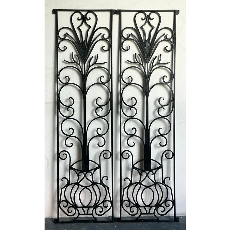 Vintage Deco Wrought Iron Panels - a Pair — additional photo 5