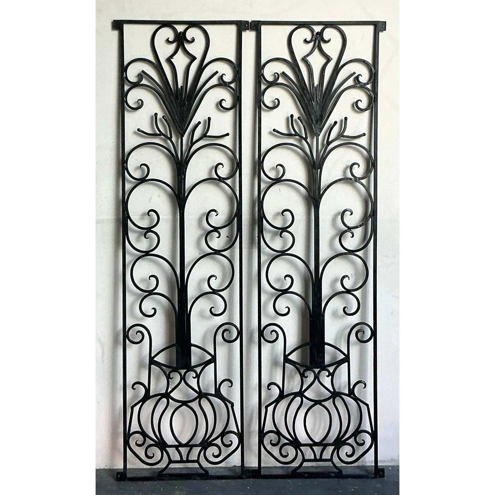Vintage Deco Wrought Iron Panels - a Pair — additional photo 6