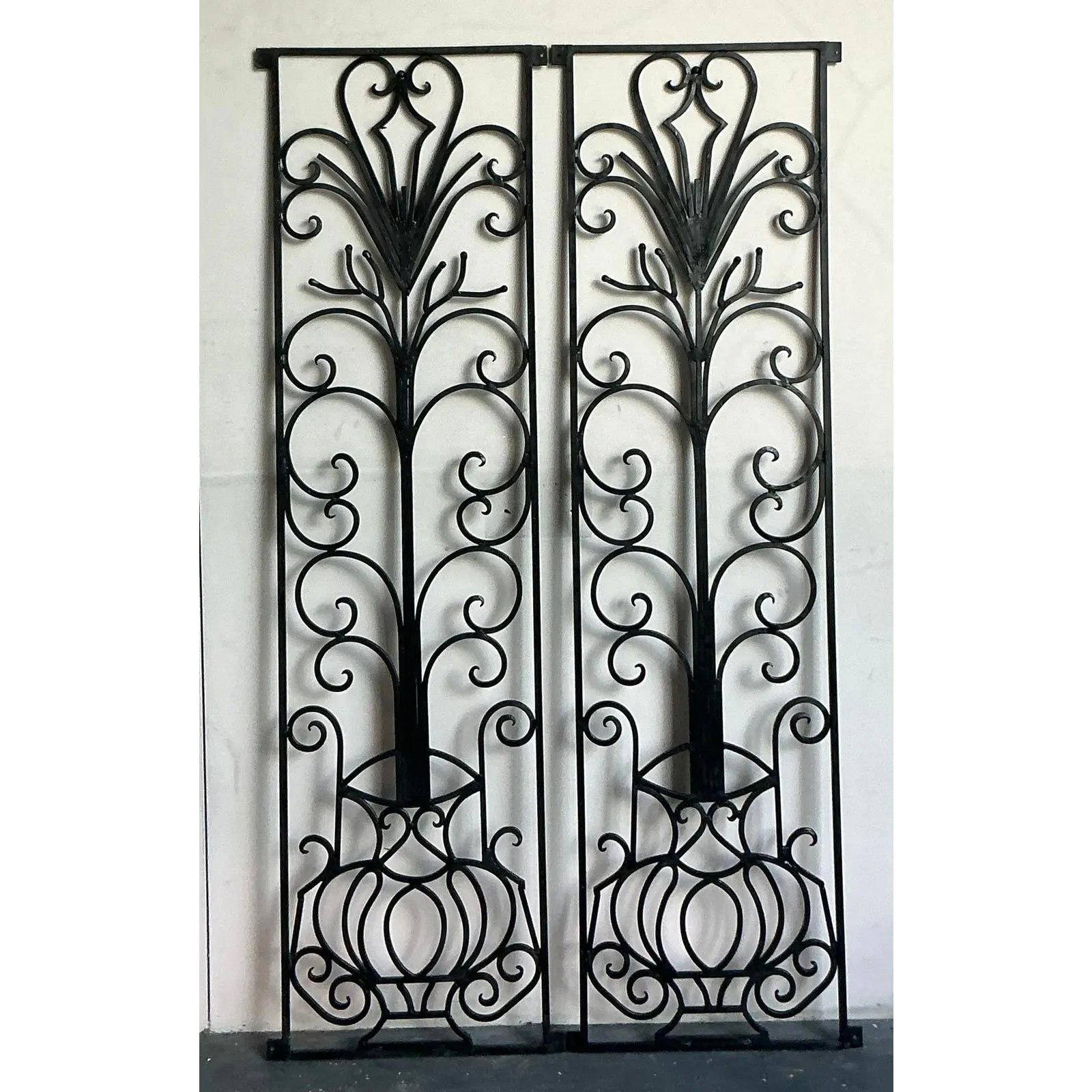 Vintage Deco Wrought Iron Panels - a Pair — additional photo 7