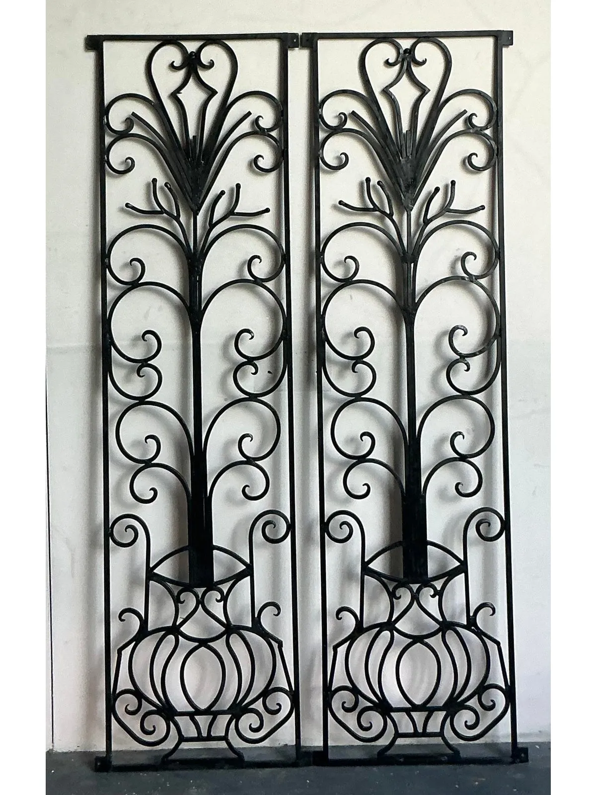 Vintage Deco Wrought Iron Panels - a Pair — additional photo 7