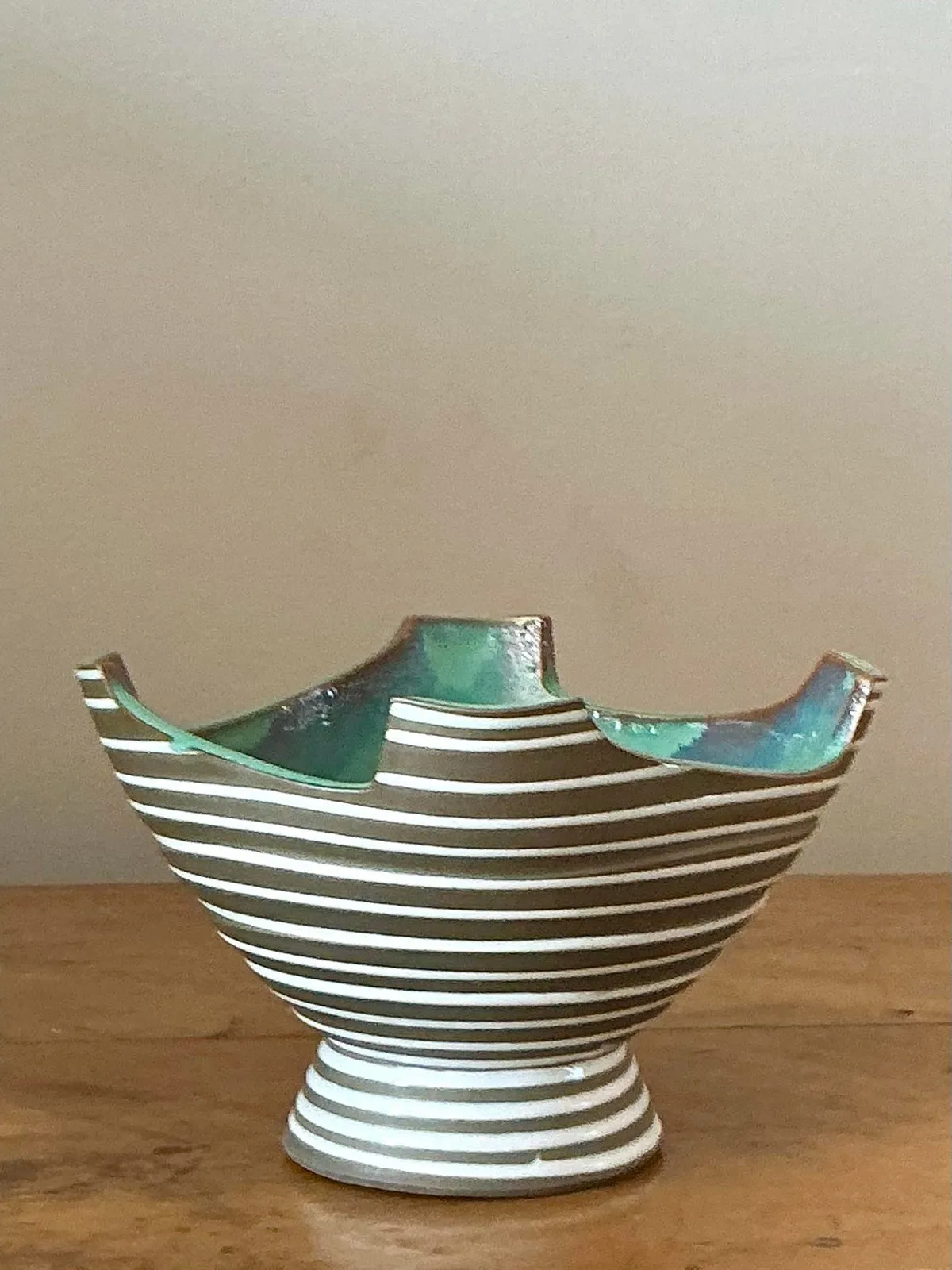 Vintage Boho Original Studio Pottery Bowl — additional photo 1
