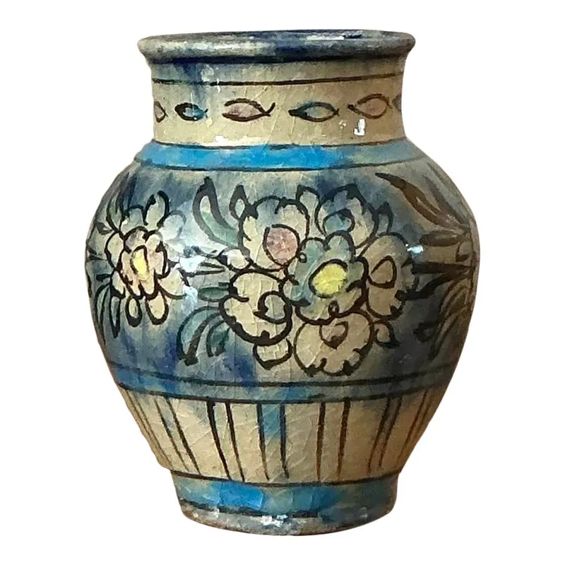 Vintage Boho Crackle Glaze Vase — additional photo 1