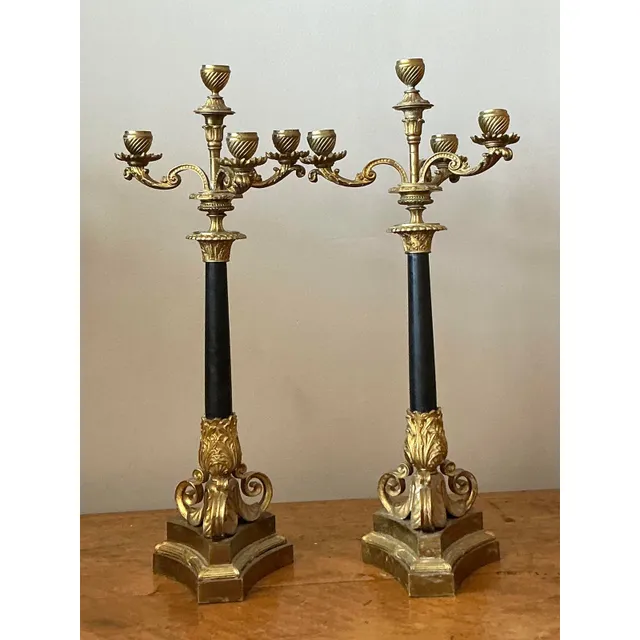 Vintage Regency Gilt Candelabras - Set of 2 — additional photo 7