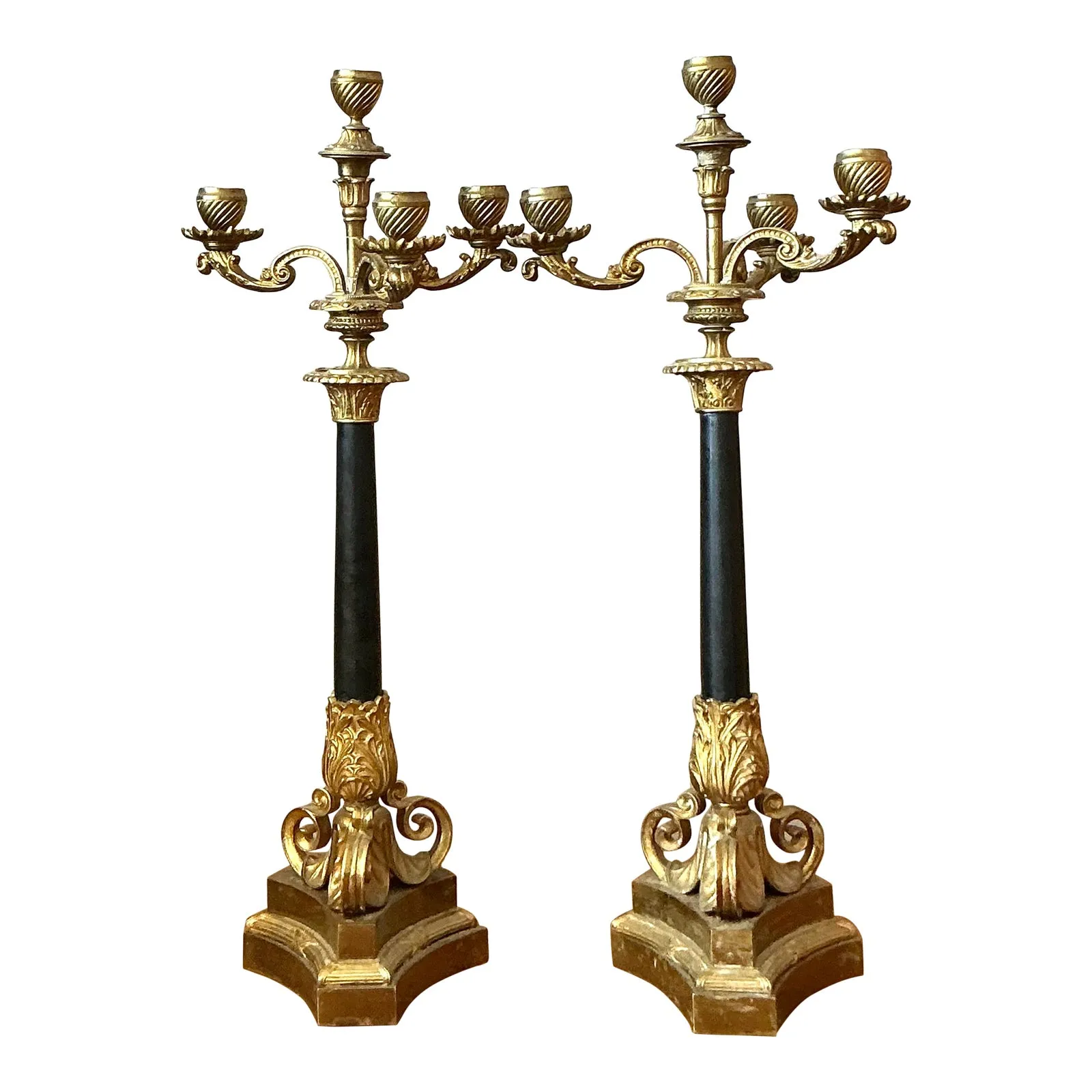 Vintage Regency Gilt Candelabras - Set of 2 — additional photo 6