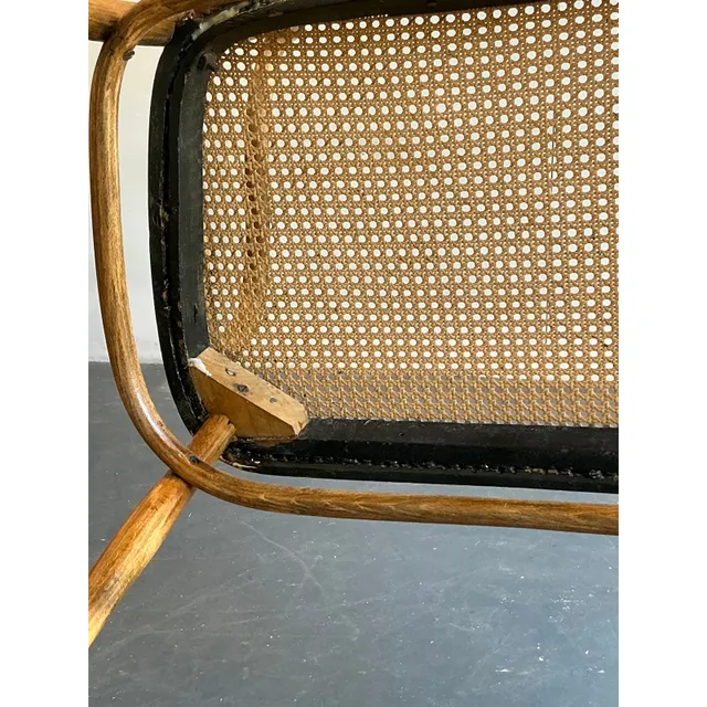 Vintage Mid-Century Modern Bent Wood Bench After Thonet — additional photo 7