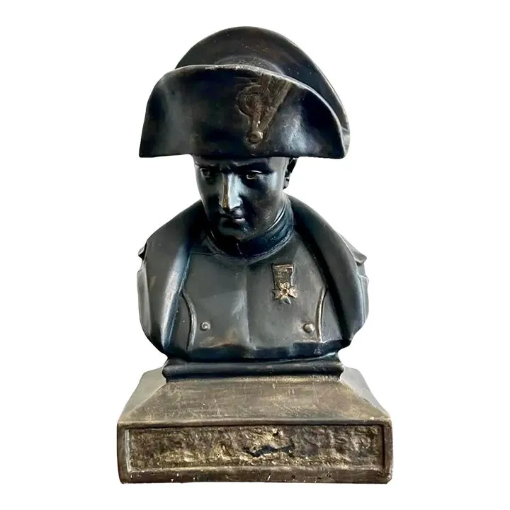 Vintage Mid 20th Century Military Bust of Napoleon — additional photo 1