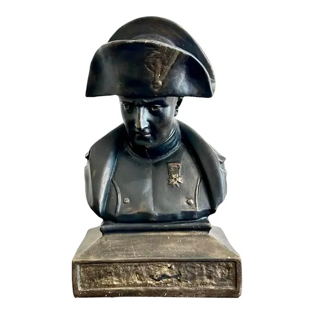 Vintage Mid 20th Century Military Bust of Napoleon — additional photo 1