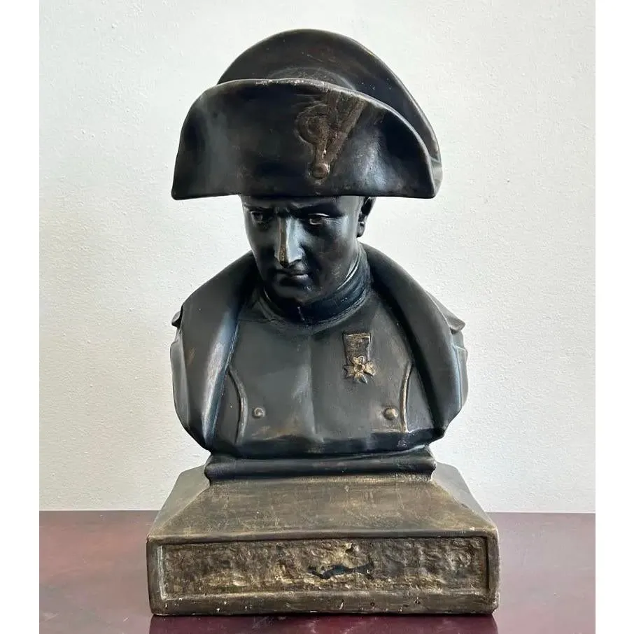 Vintage Mid 20th Century Military Bust of Napoleon — additional photo 2