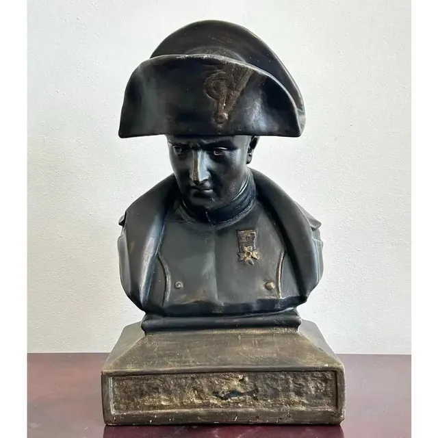 Vintage Mid 20th Century Military Bust of Napoleon — additional photo 2