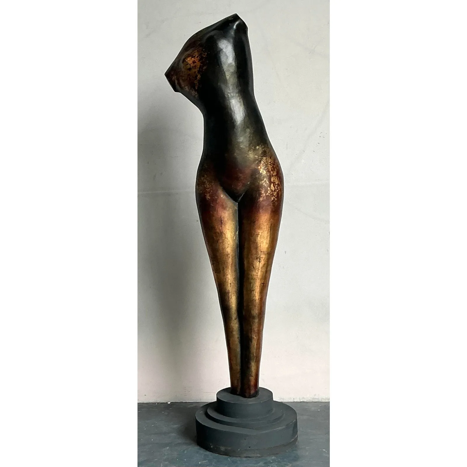 Vintage Boho Monumental Abstract Figurative Sculpture of Woman — additional photo 4