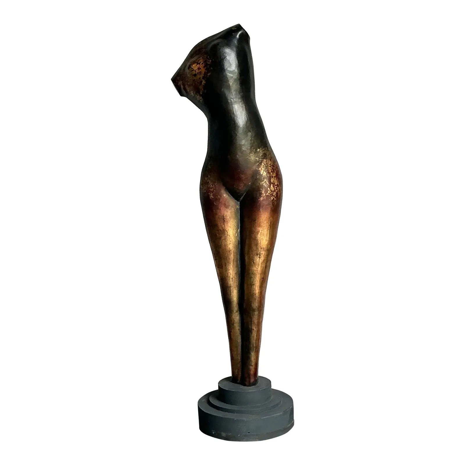 Vintage Boho Monumental Abstract Figurative Sculpture of Woman — additional photo 5