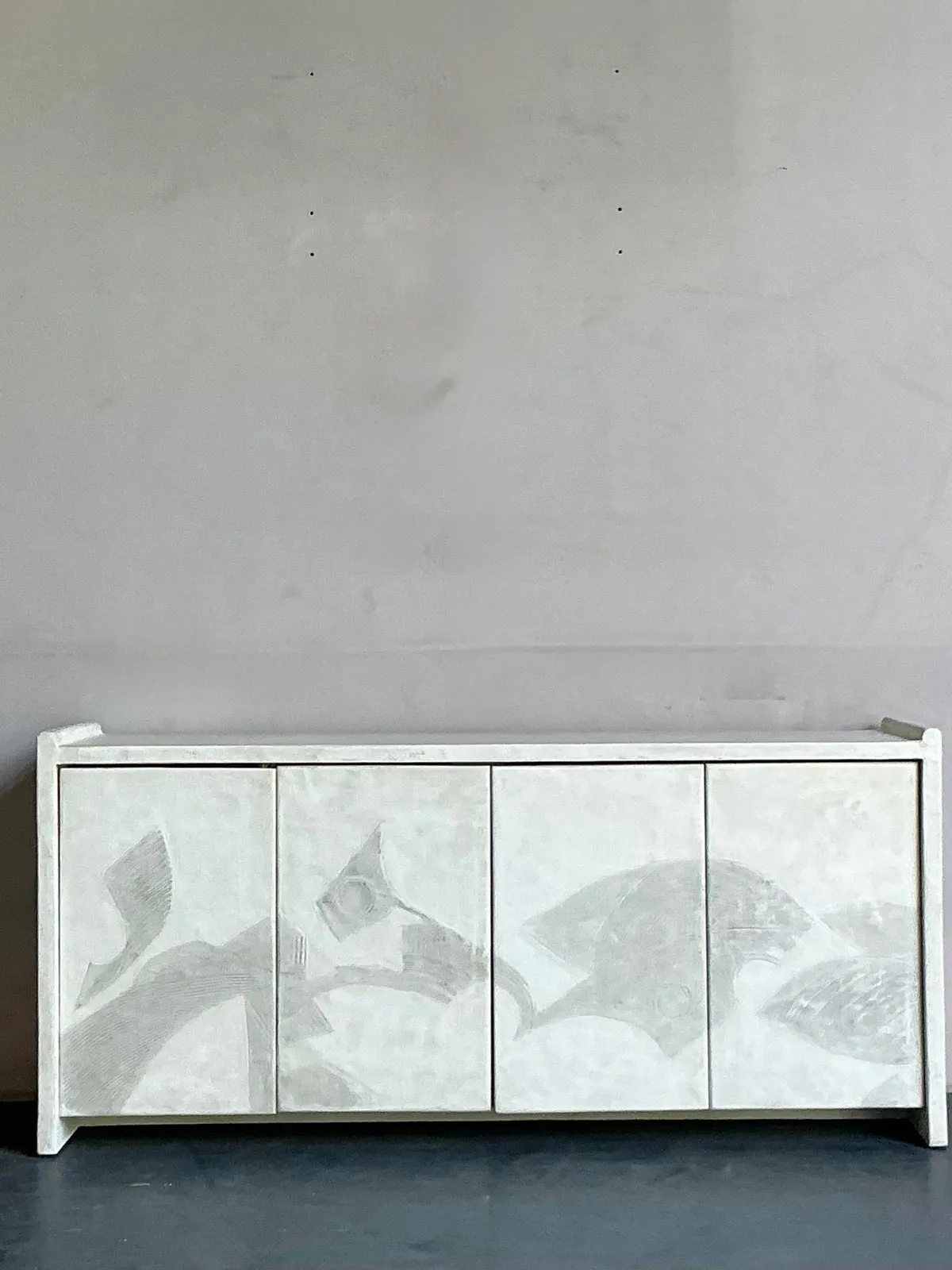 Vintage Boho 1970s French Plaster Credenza — additional photo 3