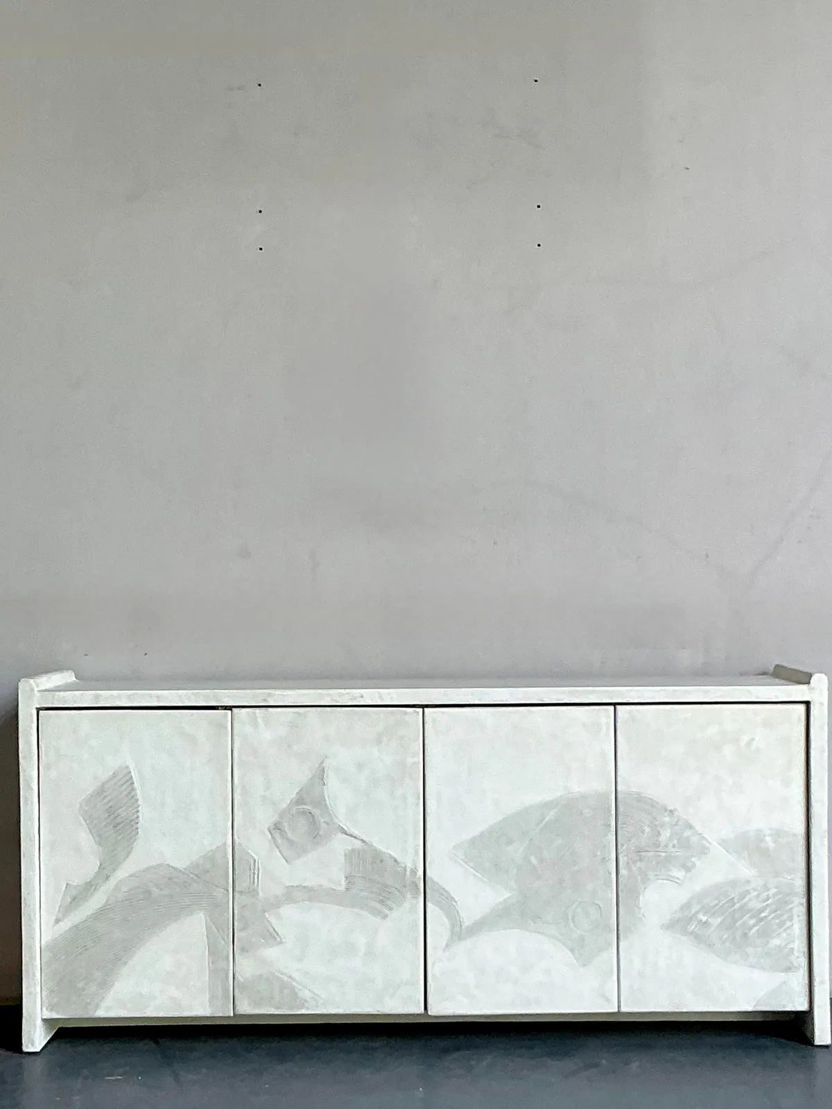 Vintage Boho 1970s French Plaster Credenza — additional photo 2