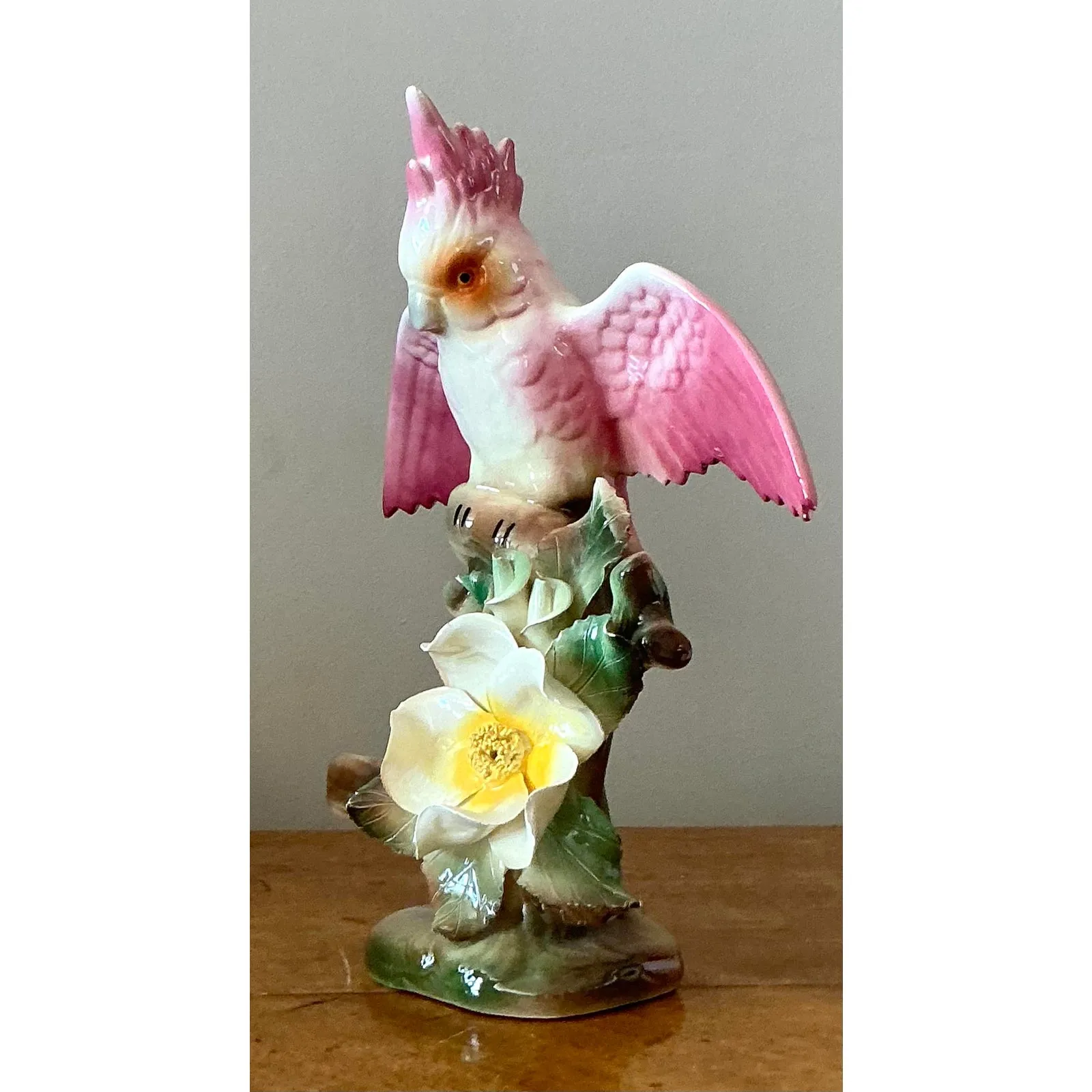 Vintage Regency Glazed Ceramic Bird - Ceramic, 10W x 11.25H — additional photo 4