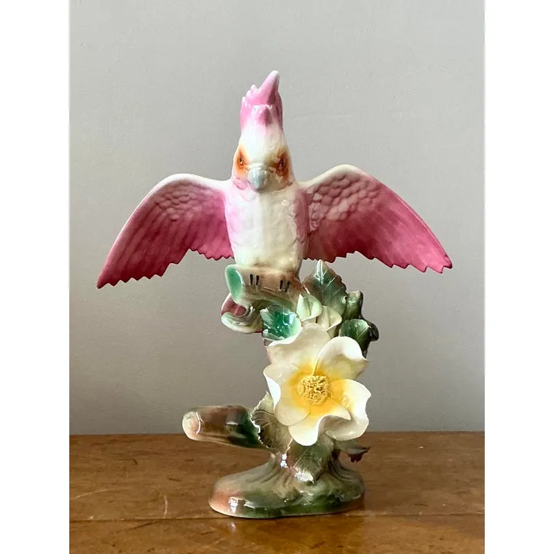 Vintage Regency Glazed Ceramic Bird - Ceramic, 10W x 11.25H — additional photo 5