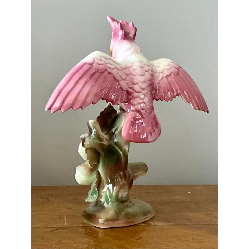 Vintage Regency Glazed Ceramic Bird - Ceramic, 10W x 11.25H — additional photo 6