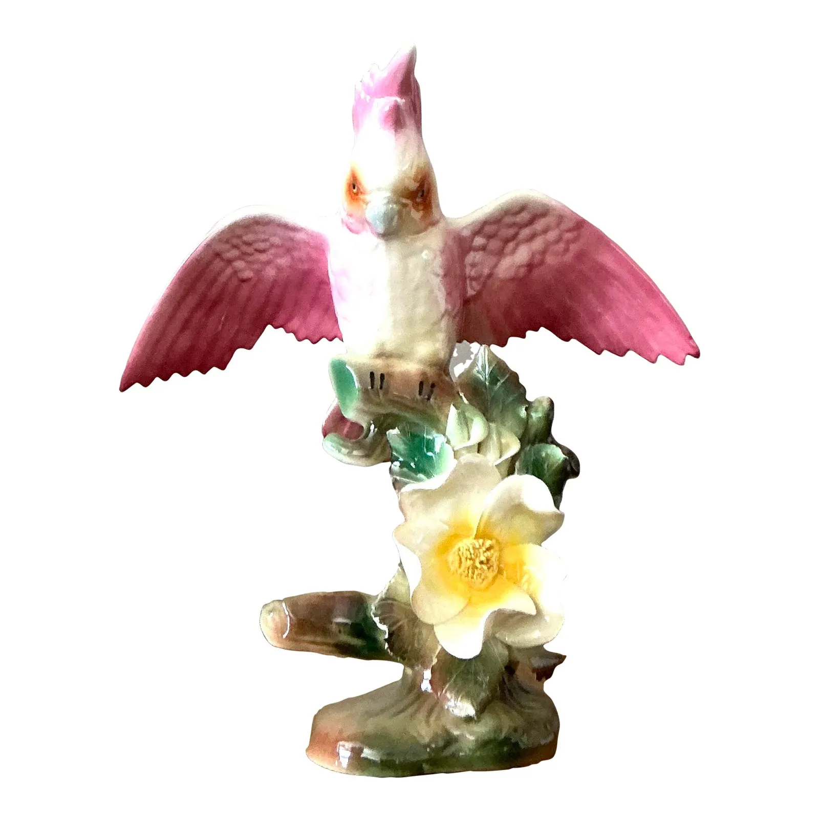Vintage Regency Glazed Ceramic Bird - Ceramic, 10W x 11.25H — additional photo 1