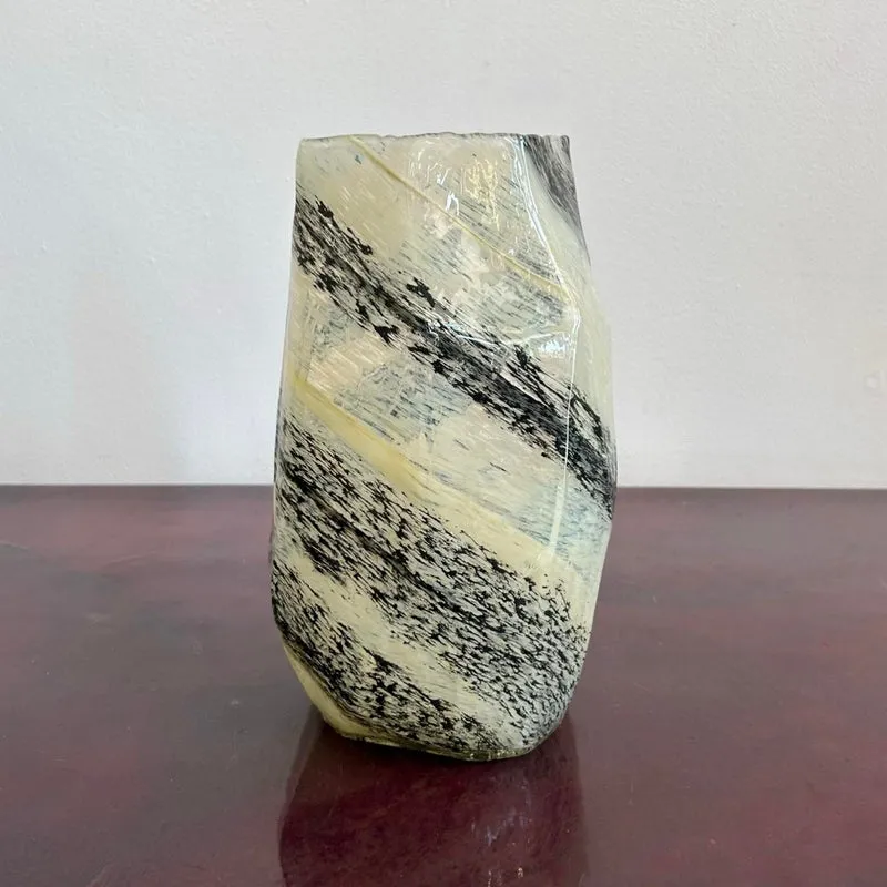 Vintage Boho Asymmetrical Glass Vase — additional photo 4