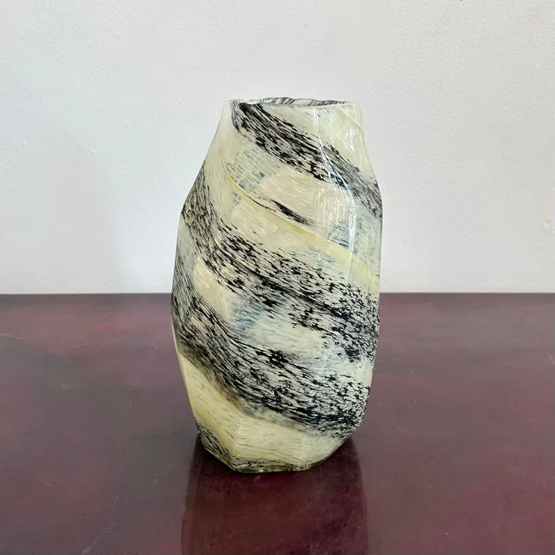 Vintage Boho Asymmetrical Glass Vase — additional photo 5