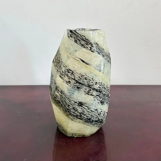 Vintage Boho Asymmetrical Glass Vase — additional photo 5