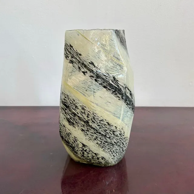 Vintage Boho Asymmetrical Glass Vase — additional photo 3