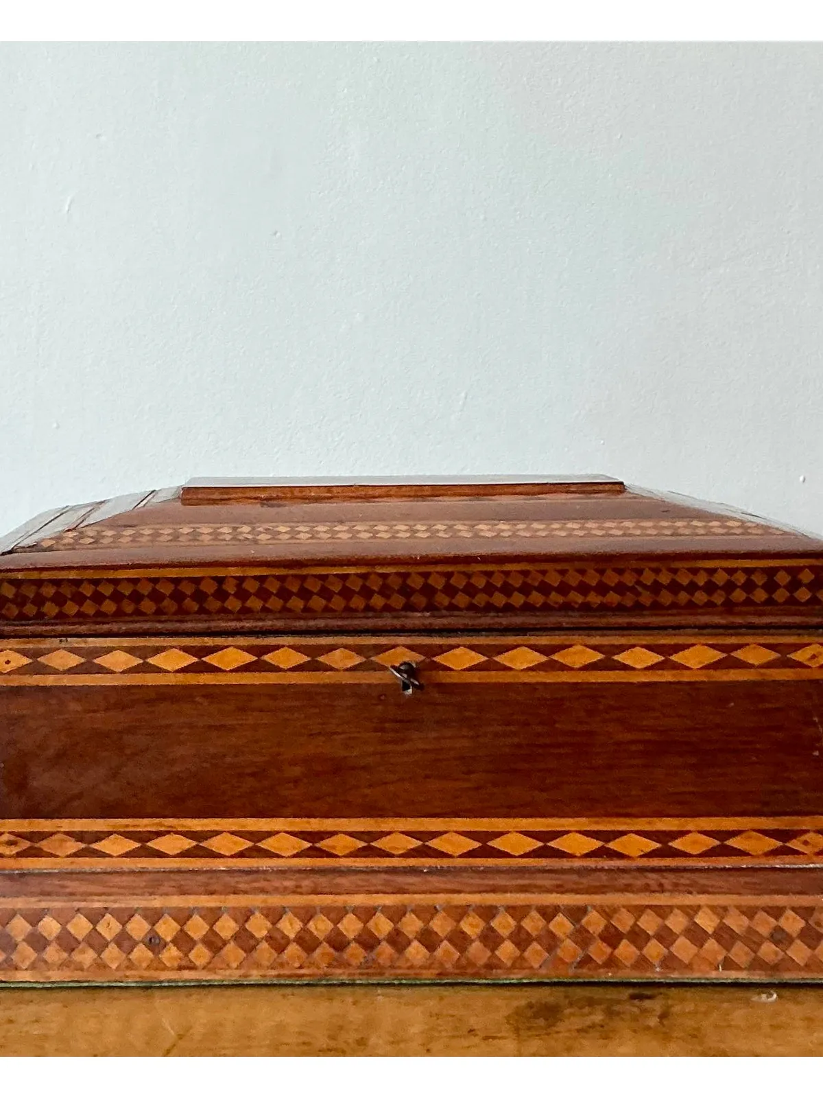 Vintage Boho 19th Century Marquetry Box — additional photo 8