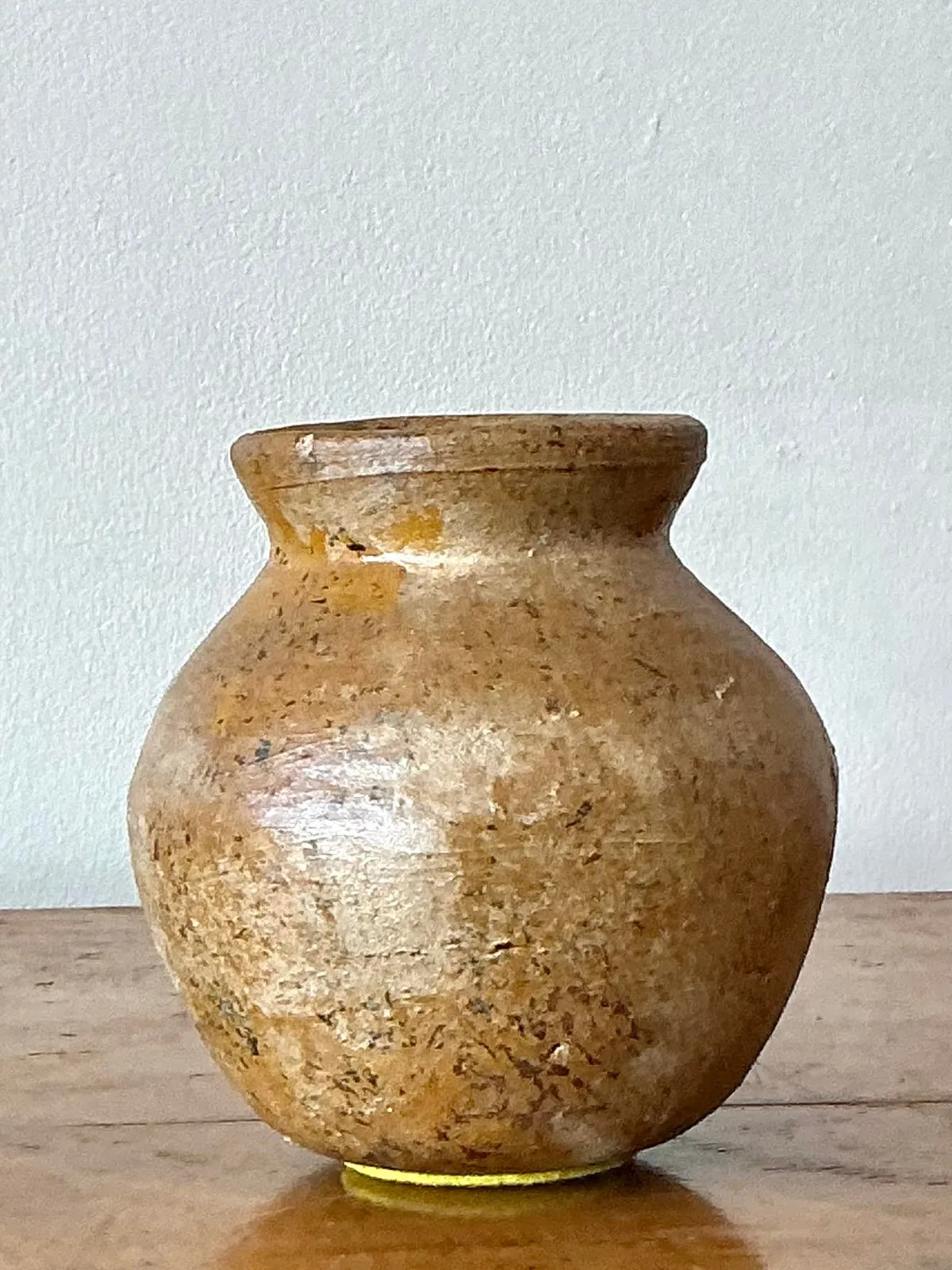 Vintage Boho Original Studio Pottery Vase - Ceramic, 5W x 5H — additional photo 3