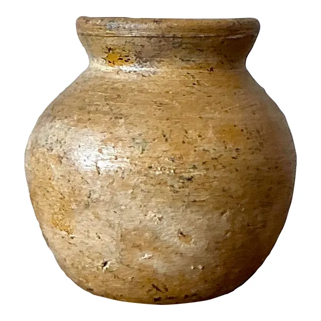 Vintage Boho Original Studio Pottery Vase - Ceramic, 5W x 5H — additional photo 5