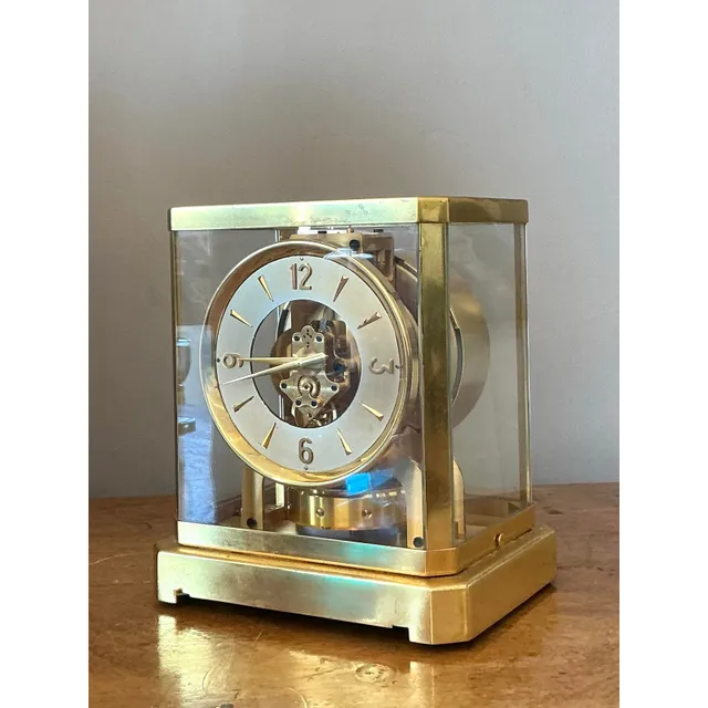 Vintage Swiss LeCoultere Brass Clock — additional photo 8