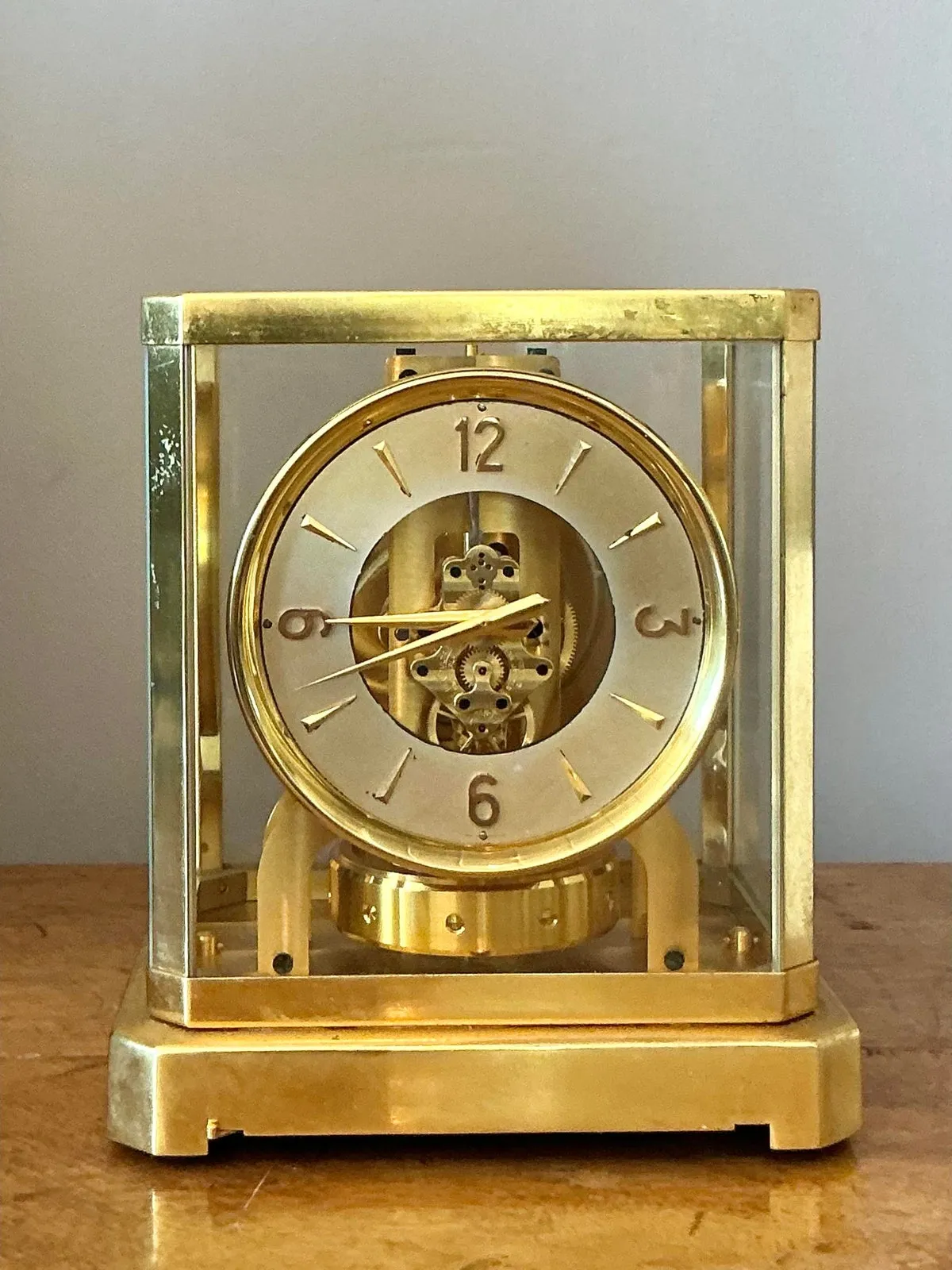 Vintage Swiss LeCoultere Brass Clock — additional photo 3