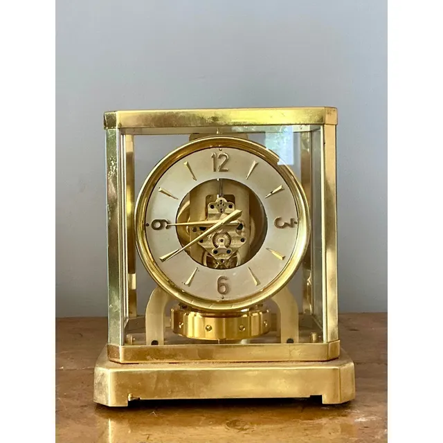 Vintage Swiss LeCoultere Brass Clock — additional photo 3